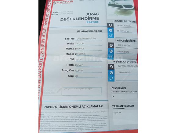 Sahibinden Renault Fluence 1.5 dCi Touch 2013 Model