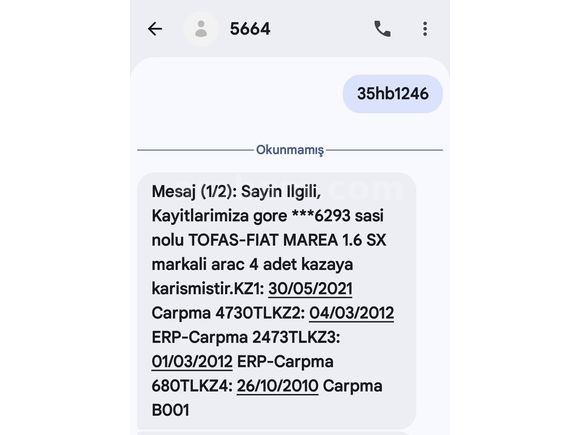 195.000 ORJİNAL  KM'DE 2027 VİZE'li  MASRAFSIZ MAREA 1.6 SX - İzmir