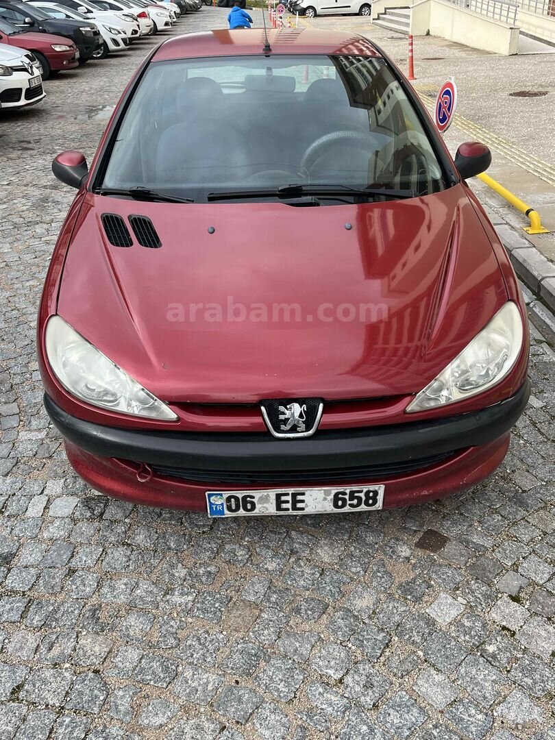 Sahibinden Peugeot 206 1.4 XR 2000 Model Ankara 346.000 km Bordo 3