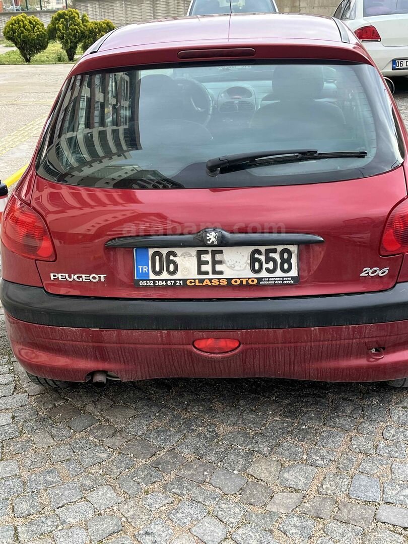 Sahibinden Peugeot 206 1.4 XR 2000 Model Ankara 346.000 km Bordo 6
