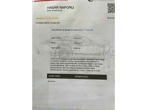 Sahibinden Hyundai Getz 1.3 GLS 2005 Model 