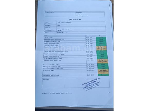 2020  Focus  Titanium Dizel Otomatik