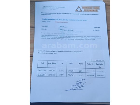 2020  Focus  Titanium Dizel Otomatik