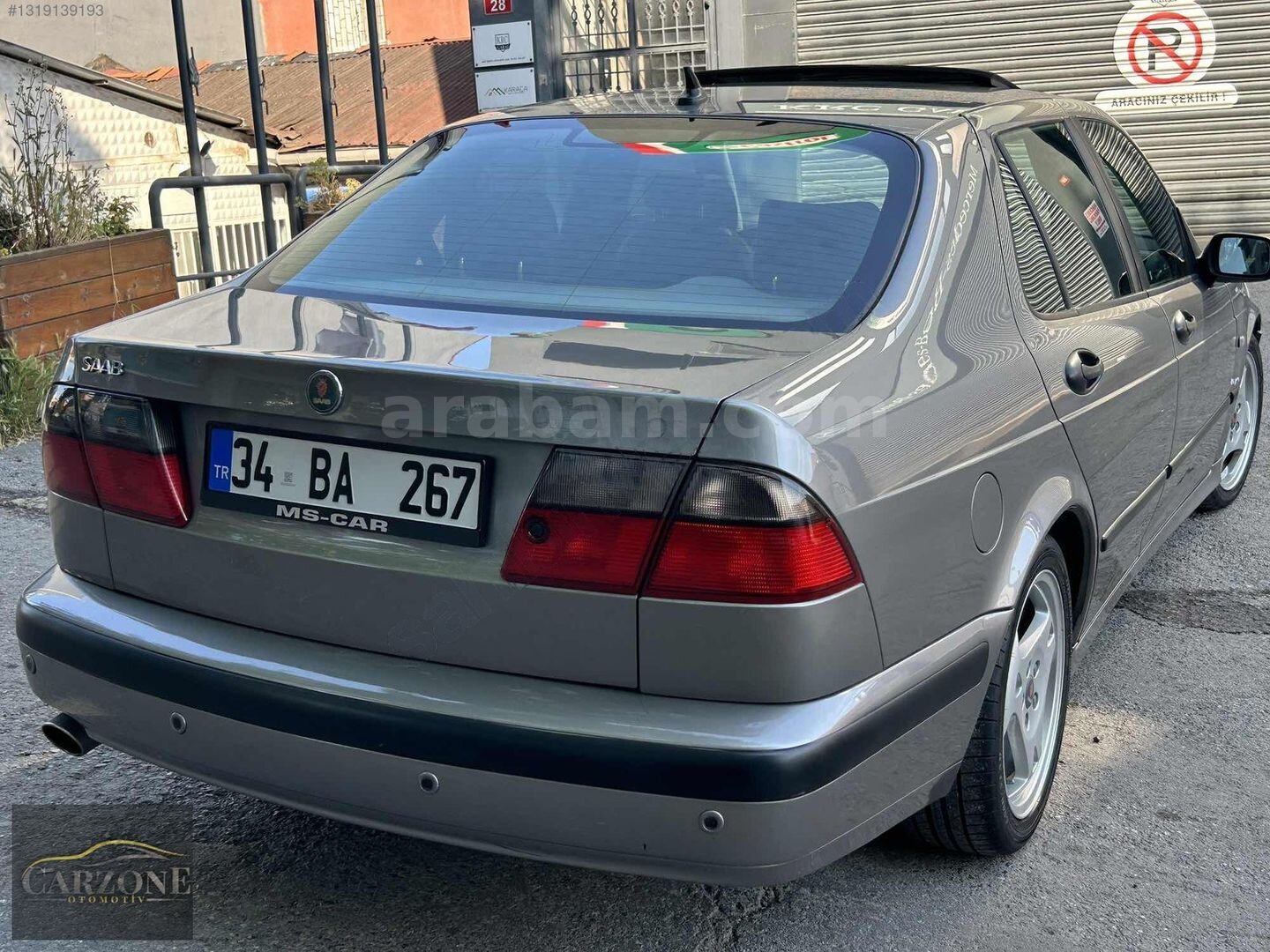 Galeriden Saab 9-3 2.0 TS Aero 2001 Model İstanbul 218.000 km Gri 6