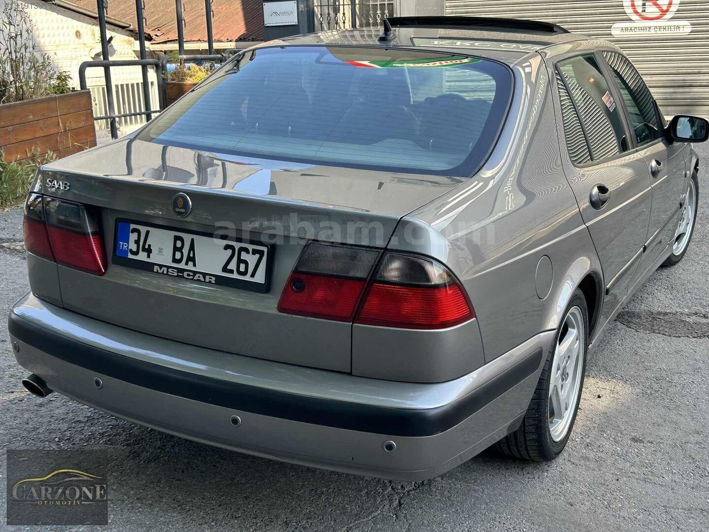 Galeriden Saab 9-3 2.0 TS Aero 2001 Model İstanbul 218.000 km Gri 7