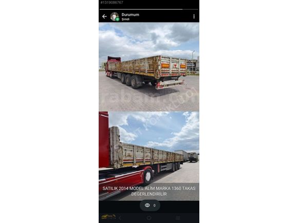 2014 MODEL 1360 - ALİM MARKA - EVROPA SAF DİNGİL