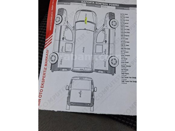 Sahibinden Peugeot Partner 1.6 HDI Allure 2016 Model  205 km Beyaz