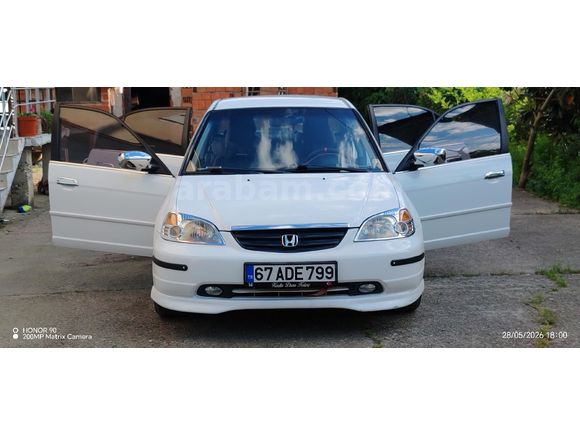 Sahibinden Honda Civic 1.6i VTEC ES 2001 Model  256800 km Beyaz