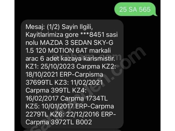 Sahibinden Mazda 3 1.5 SkyActive-G Motion 2014 Model İstanbul