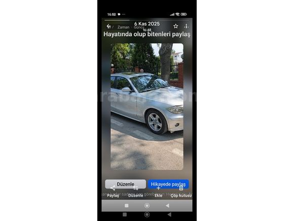 Sahibinden BMW 1 Serisi 116i Standart 2006 Model