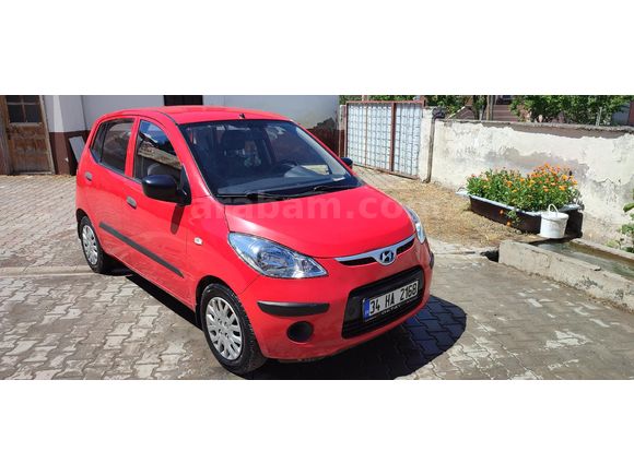 Sahibinden Hyundai i10 1.1 Team 2010 Model  123.000 km Kırmızı
