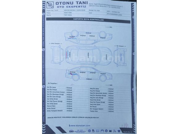 Sahibinden Fiat Egea 1.4 Fire Easy Plus 2021 Model