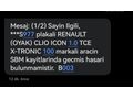 Sahibinden Renault Clio 1.0 TCe Icon 2020 Model Ankara 69.000 km Kırmızı