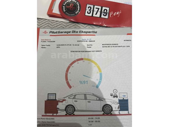 Sahibinden Opel Astra 1.6 Edition Plus 2018 Model 
