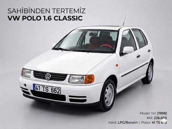 EMSALSİZ TEMİZLİKTE AİLE ARACI POLO CLASSIC BAKIMLI MASRAFSIZ