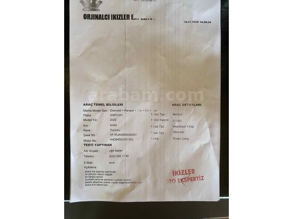 Sahibinden Renault Clio 1.0 TCe Icon 2020 Model 