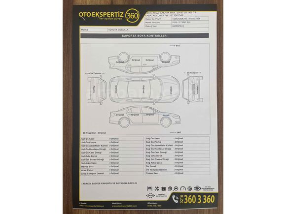 DEGİŞENSİZ TOYOTA COROLLA