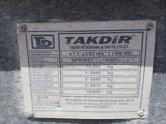Sahibinden Ticari Araçlar Dorse Damperli Havuz (Hardox) Tipi