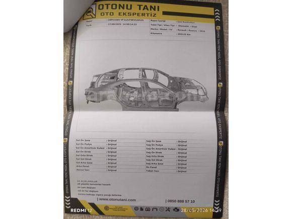 Sahibinden Renault Fluence 1.5 dCi Touch 2016 Model 