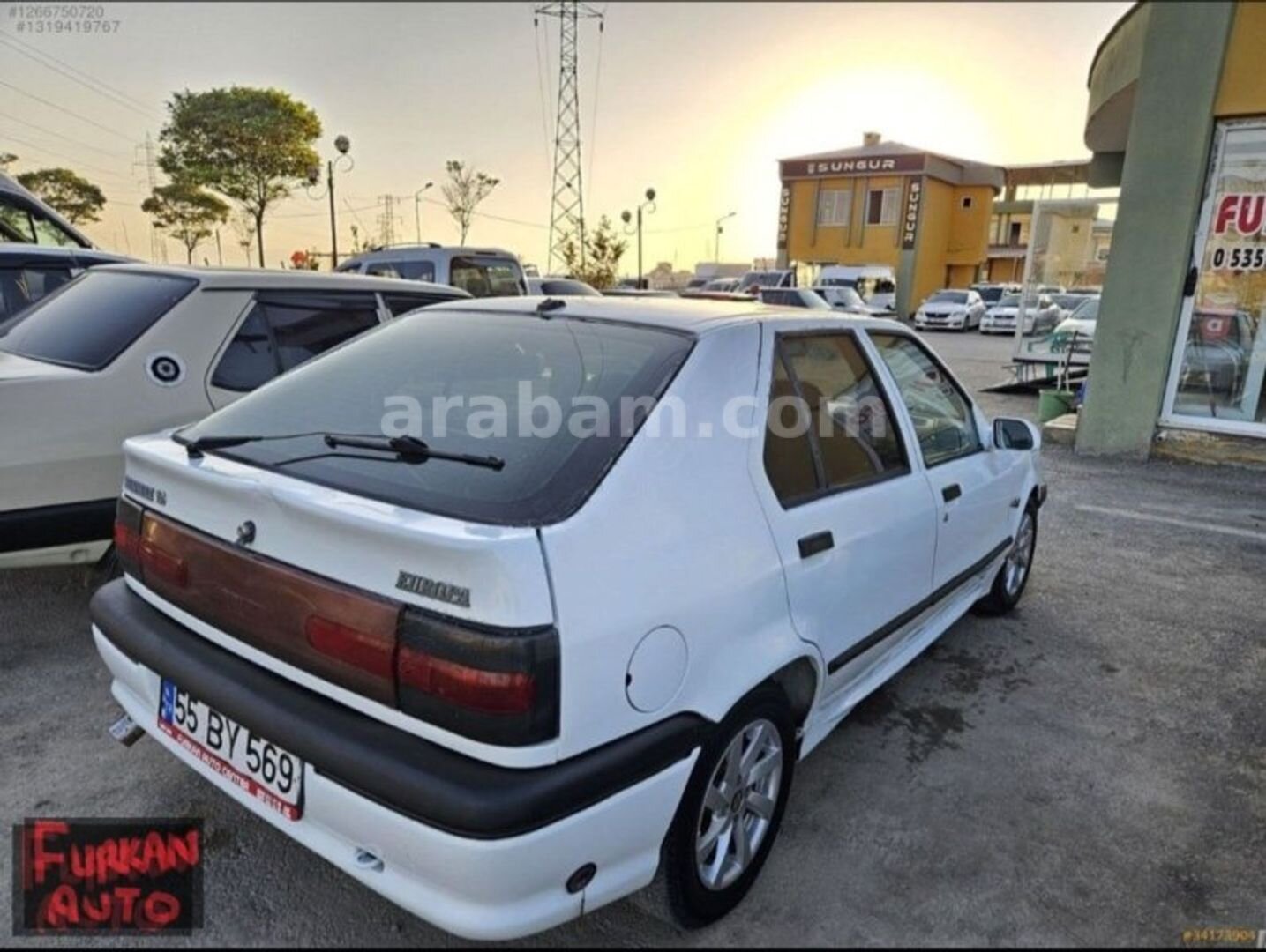 Galeriden Renault R 19 1.4 Europa RN 1996 Model Van 314.000 km Beyaz 5