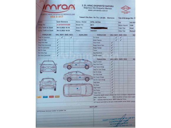 Sahibinden Opel Astra 1.3 CDTI Essentia 2011 Model 