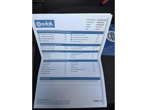 HATASIZ BOYASIZ YETKİLİ SERVİS BAKIMLI SADECE 103 BİN KM