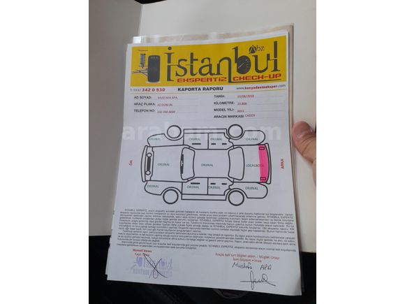 Sahibinden Volkswagen Caddy 2.0 TDI Trendline 2015 Model  98.000 km Beyaz