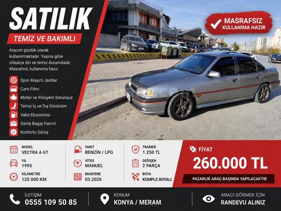 Sahibinden Opel Vectra 2.0 GT 1995 Model