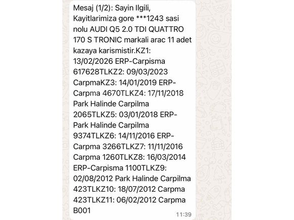 Galeriden Audi Q5 2.0 TDI Quattro 2011 Model Konya