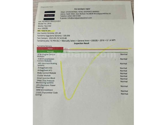 ACİL Hyundai i20 2016 Model 