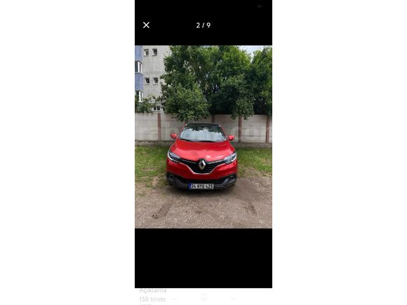 Sahibinden Renault Kadjar 1.5 dCi Icon 2017 Model  Hatasız boyasız