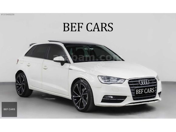 BEF CARS | 2014 A3 SPORTBACK DEĞİŞENSİZ,SLİNE JANT,SEDEFLİ BEYAZ
