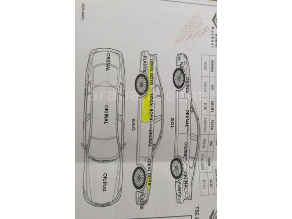 Sahibinden Ford Focus 1.5 TDCi Trend X 2016 Model