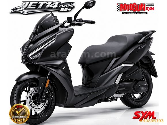 MOTOSUN'DAN SYM JET 14 EVO E5+ KREDİ KARTINA 12 TAKSİT