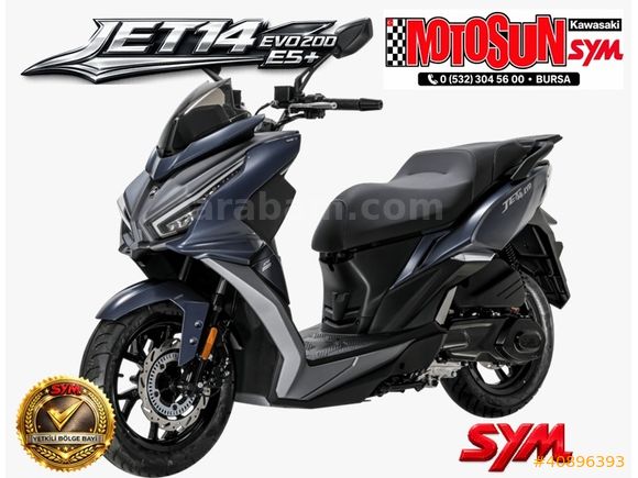 MOTOSUN'DAN SYM JET 14 EVO E5+ KREDİ KARTINA 12 TAKSİT