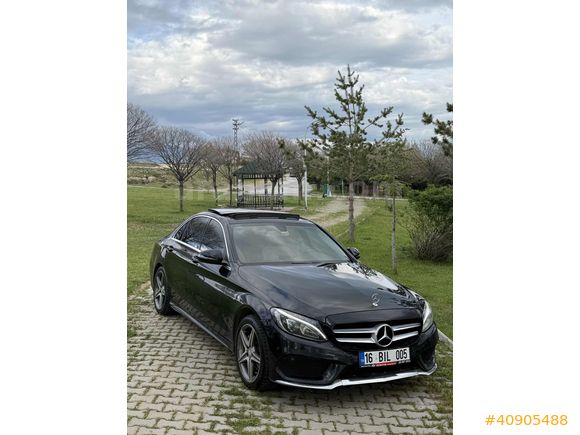 2015 C200 D EXCLUSİVE İMZALI SERİ AMG GÖRÜMÜM İÇİ BEJ CAM TAVAN