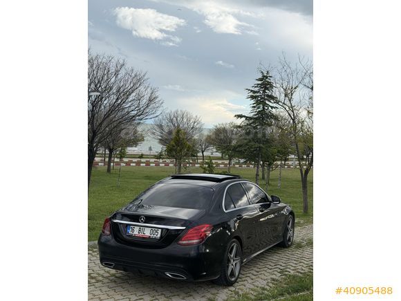 2015 C200 D EXCLUSİVE İMZALI SERİ AMG GÖRÜMÜM İÇİ BEJ CAM TAVAN