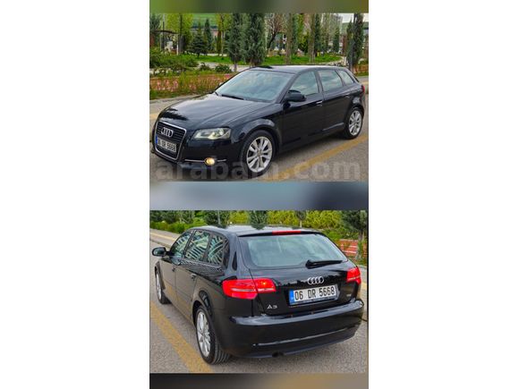 Galeriden Audi A3 Sportback 1.6 TDI Ambition 2012 Model Ankara 143.000 km Siyah