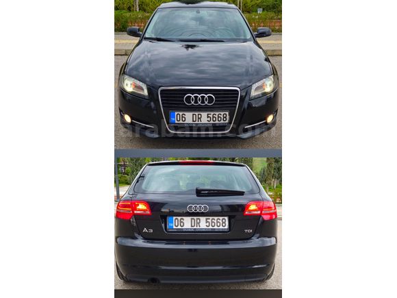 Galeriden Audi A3 Sportback 1.6 TDI Ambition 2012 Model Ankara 143.000 km Siyah