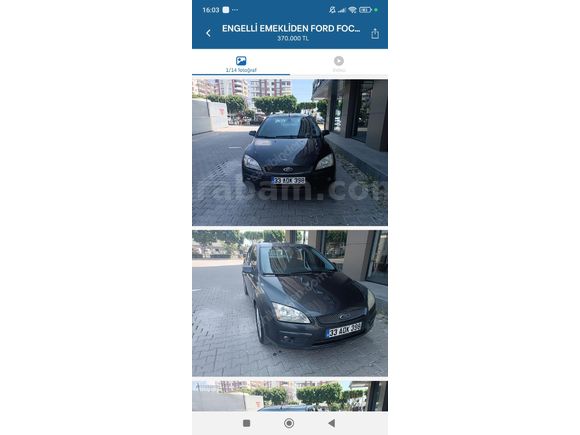 Sahibinden Ford Focus 1.6 TDCi Ghia 2007 Model  290.000 km Füme