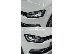 POLO 2010-2017 UYUMLU GTI GÖRÜNÜM LED FAR (SILVER)
