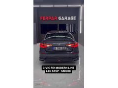 HONDA CIVIC FE1 2022+ UYUMLU MODERNLINE LED STOP - SMOKE SİYAH