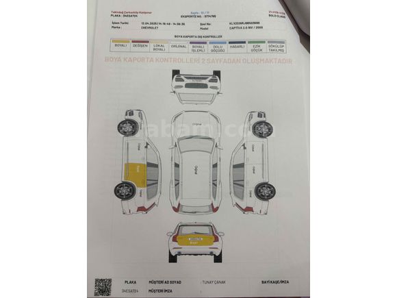 Sahibinden Chevrolet Captiva 2.0 D LT High 2009 Model 