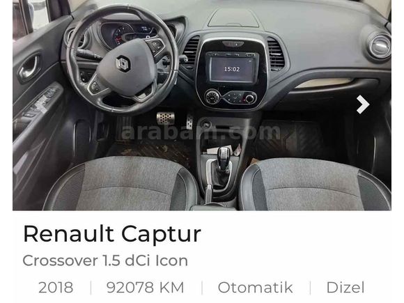 Cam Tavan Renault Captur 1.5 dCi Icon 2018 Model Ankara