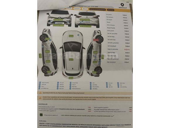 Sahibinden Renault Clio 0.9 TCe Icon 2012 Model 