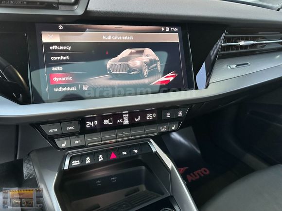 2024-AUDİ A3 SPORTBACK S LİNE+CAM TVN+B&O+E.BGJ+K.ISITMA+HATASIZ