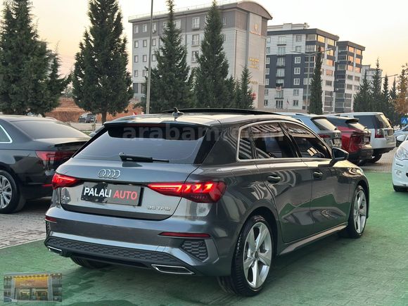 2024-AUDİ A3 SPORTBACK S LİNE+CAM TVN+B&O+E.BGJ+K.ISITMA+HATASIZ