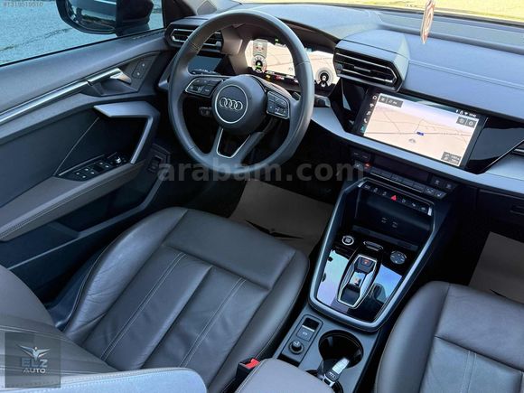 ELZ AUTO 2025 AUDİ A3 SEDAN ADVANCED CAM TVN KAHVE DERİ BOYASIZ