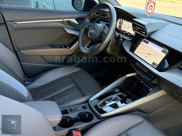 ELZ AUTO 2025 AUDİ A3 SEDAN ADVANCED CAM TVN KAHVE DERİ BOYASIZ