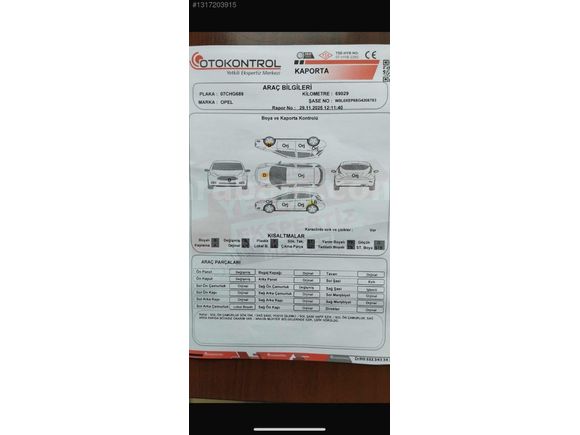 2016 TAM OTOMATİK 69.000 KM DE OPEL CORSA 1.4 DESİNG PAKET ACİL